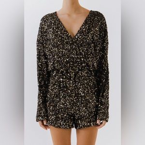 Endless Rose Sequin Romper